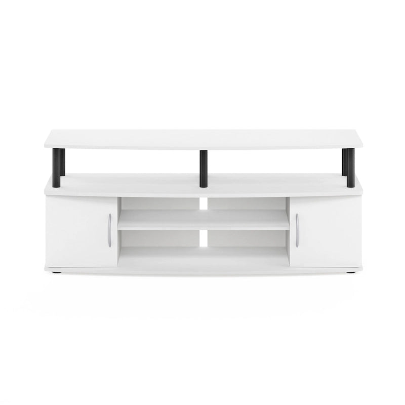 Meuble TV en bois composite gris/noyer/blanc/pin pour téléviseurs jusqu'à 55 pouces