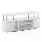 Meuble TV en bois composite gris/noyer/blanc/pin pour téléviseurs jusqu'à 55 pouces