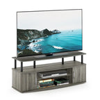 Meuble TV en bois composite gris/noyer/blanc/pin pour téléviseurs jusqu'à 55 pouces