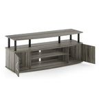 Meuble TV en bois composite gris/noyer/blanc/pin pour téléviseurs jusqu'à 55 pouces