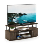 Meuble TV en bois composite gris/noyer/blanc/pin pour téléviseurs jusqu'à 55 pouces