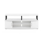 Meuble TV en bois composite gris/noyer/blanc/pin pour téléviseurs jusqu'à 55 pouces