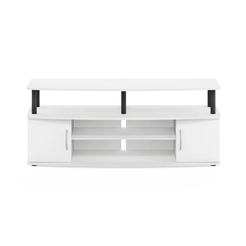 Meuble TV en bois composite gris/noyer/blanc/pin pour téléviseurs jusqu'à 55 pouces