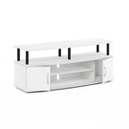 Meuble TV en bois composite gris/noyer/blanc/pin pour téléviseurs jusqu'à 55 pouces