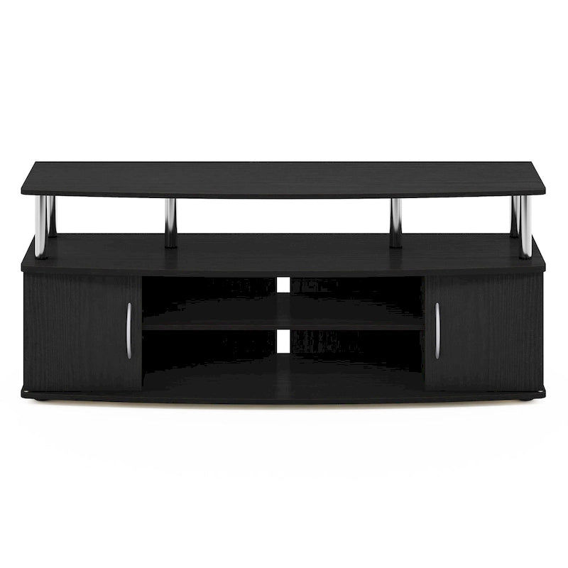 Meuble TV en bois composite gris/noyer/blanc/pin pour téléviseurs jusqu'à 55 pouces