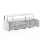 Meuble TV en bois composite gris/noyer/blanc/pin pour téléviseurs jusqu'à 55 pouces