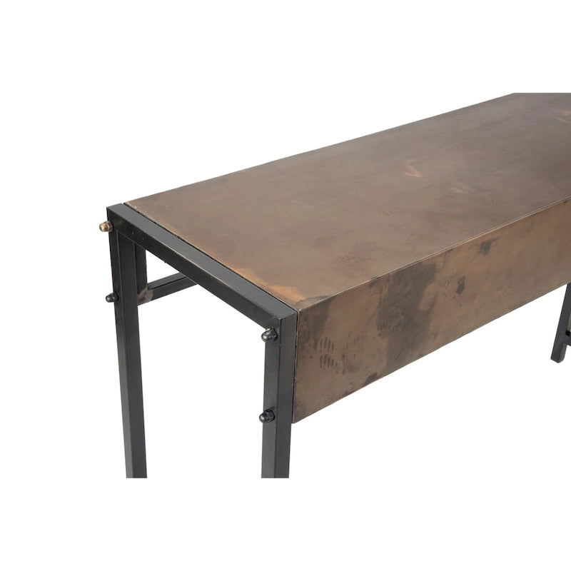 Console – Bronze, métal patiné industriel, utilisateur unique