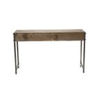 Console – Bronze, métal patiné industriel, utilisateur unique