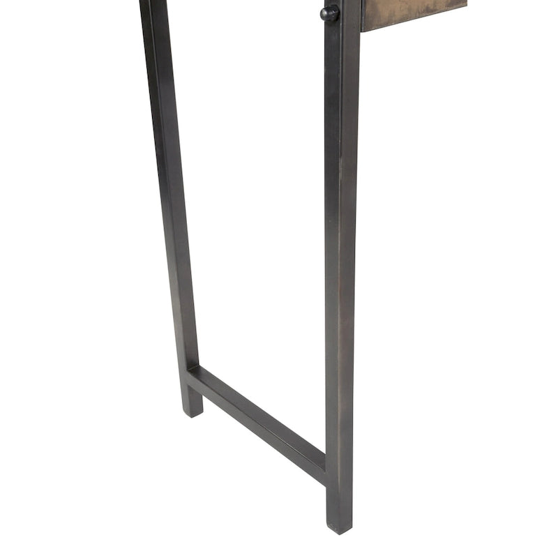 Console – Bronze, métal patiné industriel, utilisateur unique
