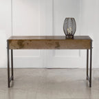 Console – Bronze, métal patiné industriel, utilisateur unique