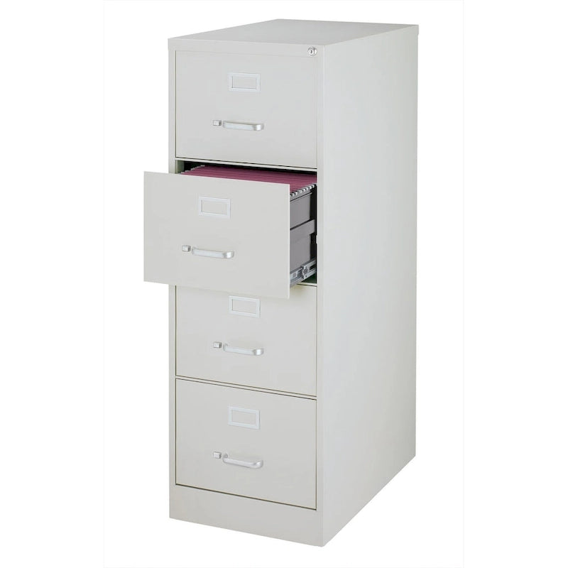 Classeur vertical en acier à 4 tiroirs format légal – Beige/Noir/Gris pour 1