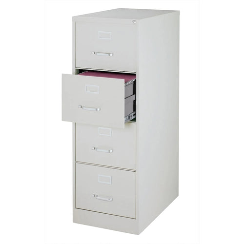 Classeur vertical en acier à 4 tiroirs format légal – Beige/Noir/Gris pour 1