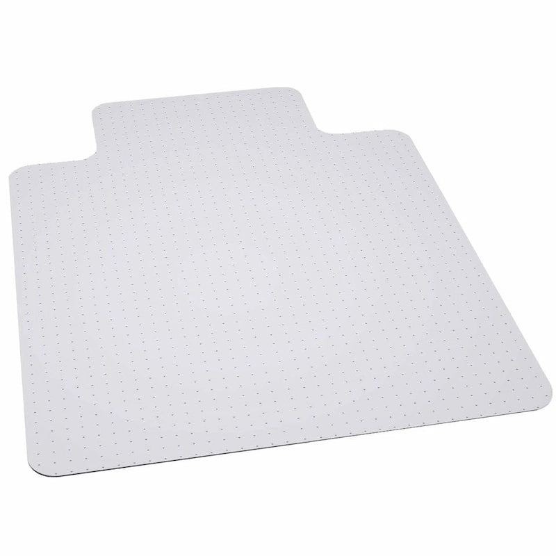 Tapis de protection transparent robuste pour chaise de bureau avec rebord pour moquette (lot de 1)