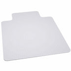 Tapis de protection transparent robuste pour chaise de bureau avec rebord pour moquette (lot de 1)