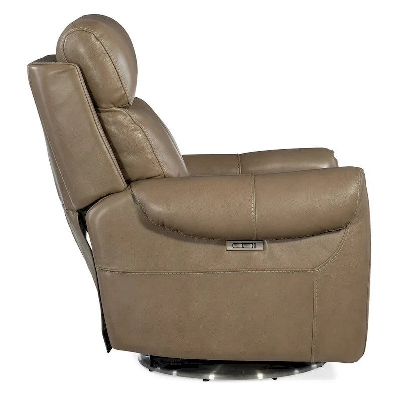 Fauteuil inclinable électrique zéro gravité en cuir Sterling pour 1 personne