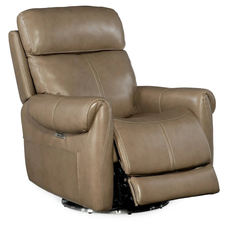 Fauteuil inclinable électrique zéro gravité en cuir Sterling pour 1 personne