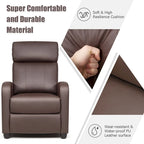 Fauteuil inclinable à dossier haut et dossier rabattable en velours noir de style Mid-Century pour 1 personne
