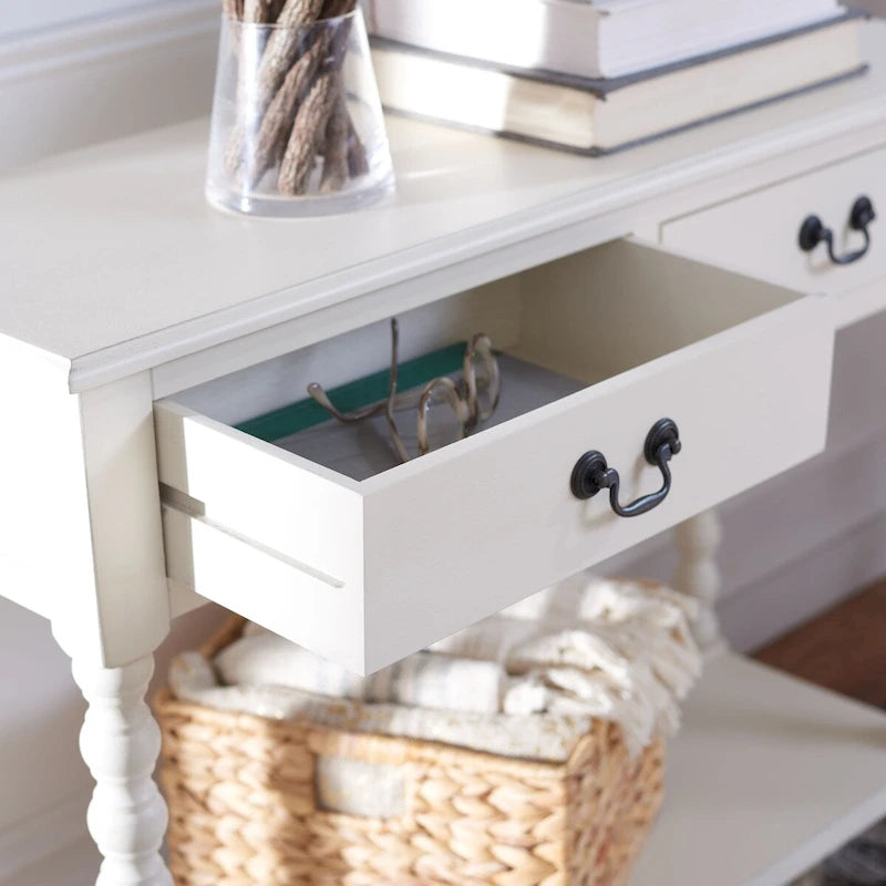 Console à 2 tiroirs - 35.5 W x 13 L x 29.5 H - 35.5 W x 13 L x 29.5 H - 36Wx13Dx30H