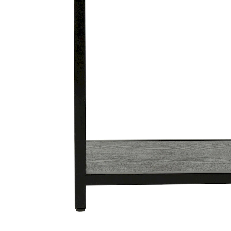 Console géométrique – Noyer / Noir / Beige, Bois d'inspiration artistique moderne, Utilisation individuelle