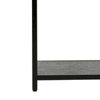 Console géométrique – Noyer / Noir / Beige, Bois d'inspiration artistique moderne, Utilisation individuelle