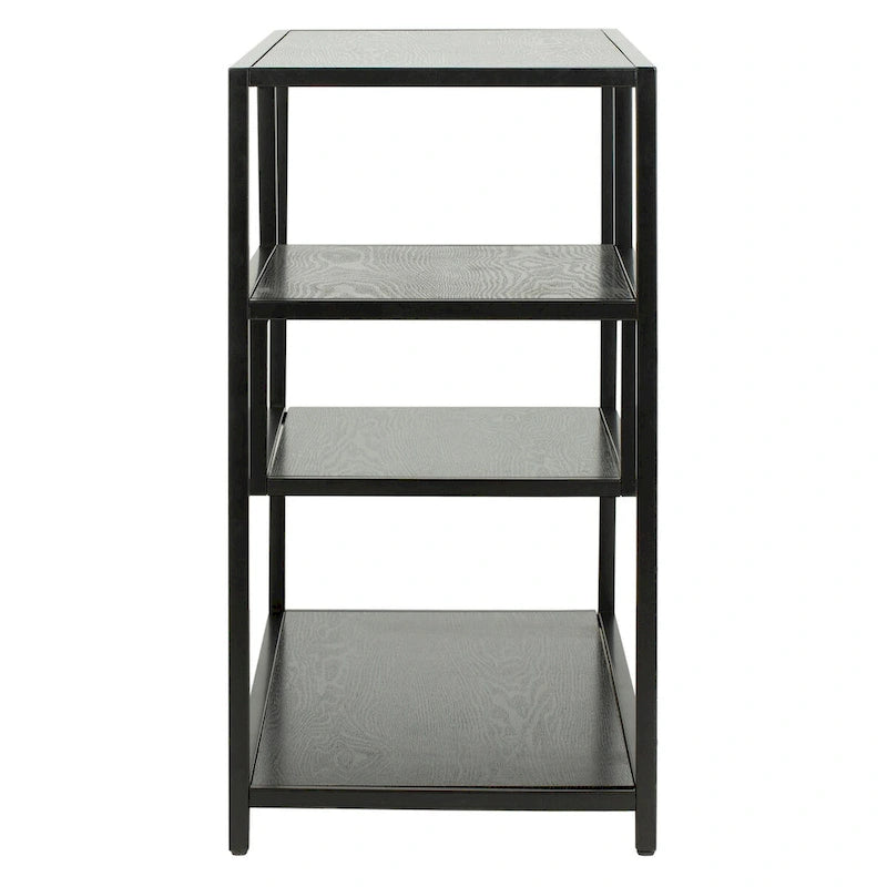 Console géométrique – Noyer / Noir / Beige, Bois d'inspiration artistique moderne, Utilisation individuelle