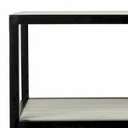 Console géométrique – Noyer / Noir / Beige, Bois d'inspiration artistique moderne, Utilisation individuelle