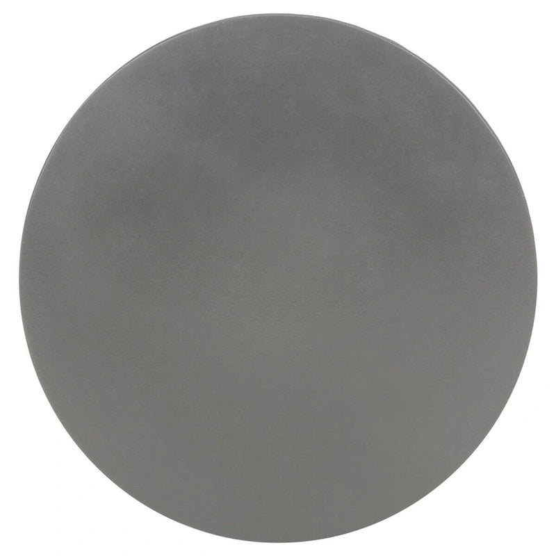 Table d'appoint en béton – Ivoire / Gris foncé, Ronde sculpturale, Intérieur et extérieur, Utilisation individuelle