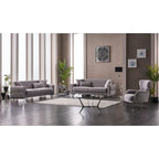 Canapé-lit 2-3 places en tissu beige/gris clair