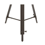 Ronde industriële metalen salontafel met klok