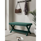 Banc ottoman en velours multicolore moderne du milieu du siècle pour 1 personne
