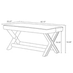 Banc ottoman en velours multicolore moderne du milieu du siècle pour 1 personne