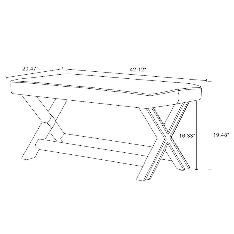 Banc ottoman en velours multicolore moderne du milieu du siècle pour 1 personne
