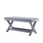 Banc ottoman en velours multicolore moderne du milieu du siècle pour 1 personne