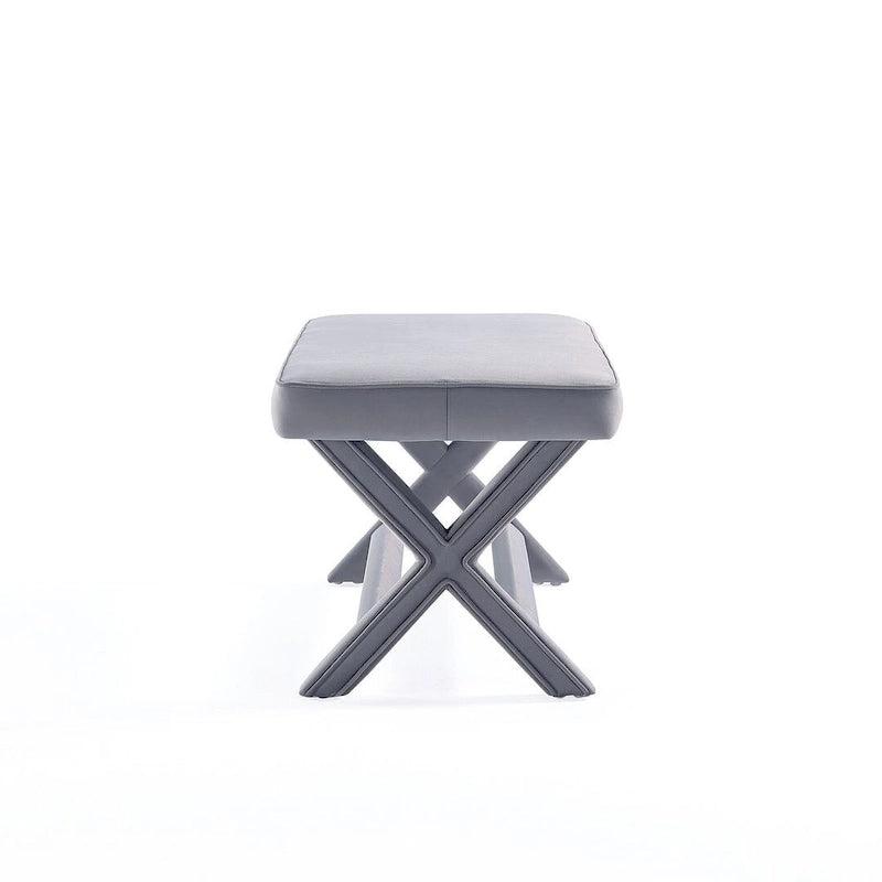 Banc ottoman en velours multicolore moderne du milieu du siècle pour 1 personne