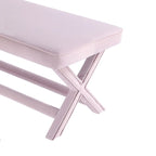 Banc ottoman en velours multicolore moderne du milieu du siècle pour 1 personne