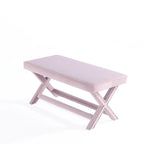 Banc ottoman en velours multicolore moderne du milieu du siècle pour 1 personne