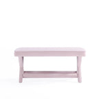 Banc ottoman en velours multicolore moderne du milieu du siècle pour 1 personne