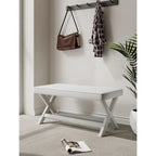 Banc ottoman en velours multicolore moderne du milieu du siècle pour 1 personne
