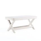 Banc ottoman en velours multicolore moderne du milieu du siècle pour 1 personne