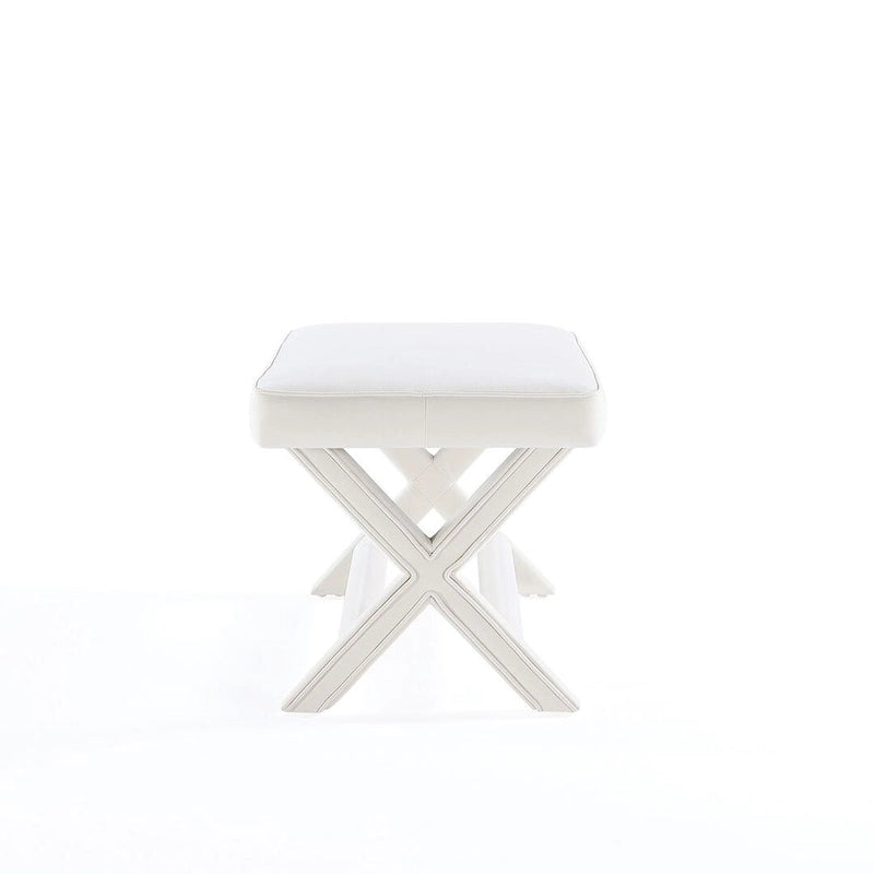 Banc ottoman en velours multicolore moderne du milieu du siècle pour 1 personne