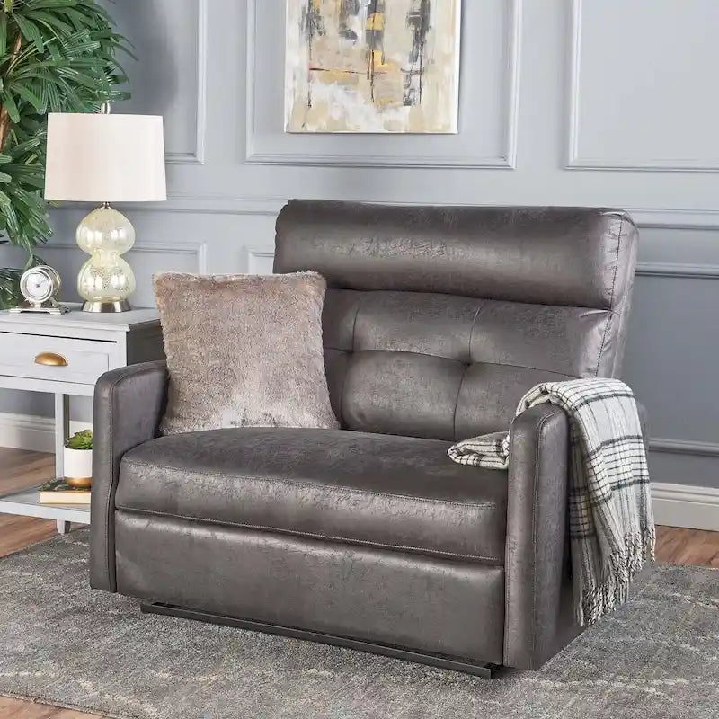 Meuble TV cheminée électrique pour téléviseurs jusqu'à 55 po chêne français gris/blanc/americano
