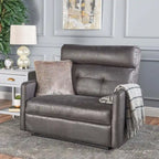 Meuble TV cheminée électrique pour téléviseurs jusqu'à 55 po chêne français gris/blanc/americano