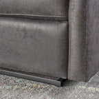 Meuble TV cheminée électrique pour téléviseurs jusqu'à 55 po chêne français gris/blanc/americano