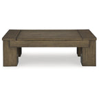 Table basse relevable – Marron chaud, Placage de chêne contemporain et Bois massif, 1-2 utilisateurs