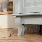 Commode à 9 tiroirs et meuble TV – Noir / Blanc / Bleu marine, MDF moderne et pieds en bois massif, 1 à 2 utilisateurs