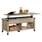 Table basse relevable – Chêne café / Chêne linteau / Cerisier Washington, Bois avec rangement caché, 1-2 utilisateurs