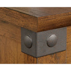 Table basse relevable – Chêne café / Chêne linteau / Cerisier Washington, Bois avec rangement caché, 1-2 utilisateurs