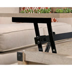 Table basse relevable – Chêne café / Chêne linteau / Cerisier Washington, Bois avec rangement caché, 1-2 utilisateurs