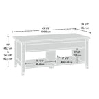 Table basse relevable – Chêne café / Chêne linteau / Cerisier Washington, Bois avec rangement caché, 1-2 utilisateurs