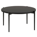 Table basse ronde – Bronze noirci, structure en acier moderne et pieds fuselés, utilisateur unique